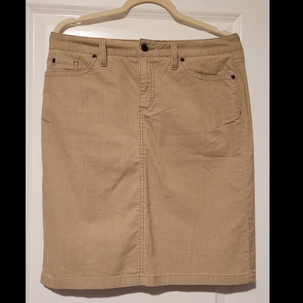 L.L. Bean Corduroy Skirt